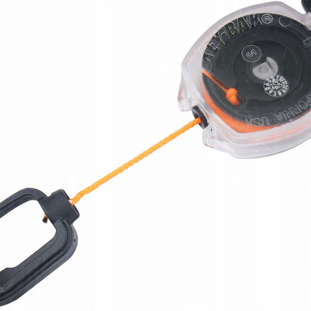Retraktor Identyfikator osobowy Key-Bak Sidekick Carabin Key Reel Clear