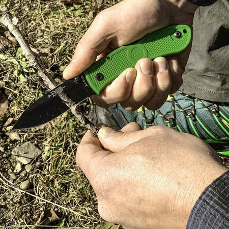 Nóż składany taktyczny Dozier Folding Hunter Ka-Bar 4062KG - Zielony EDC