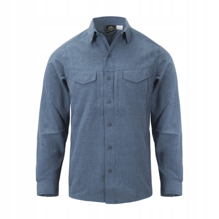 Koszula z długim rękawem DEFENDER Mk2 Gentleman - Melange Blue - Rozmiar L