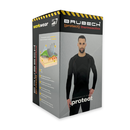 Bielizna termoaktywna Brubeck Spodnie kalesony Protect M Czarne