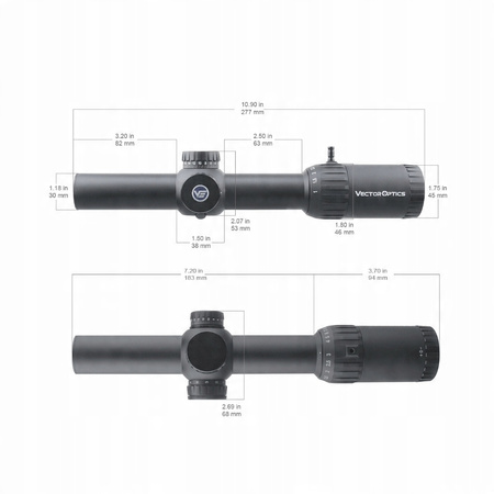Vector Optics - Luneta biegowa Constantine 1-10x24 30 mm SFP SCOC-31