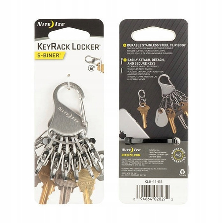 Nite Ize Brelok Organizer karabińczyk karabinek do Kluczy KeyRack Stalowy