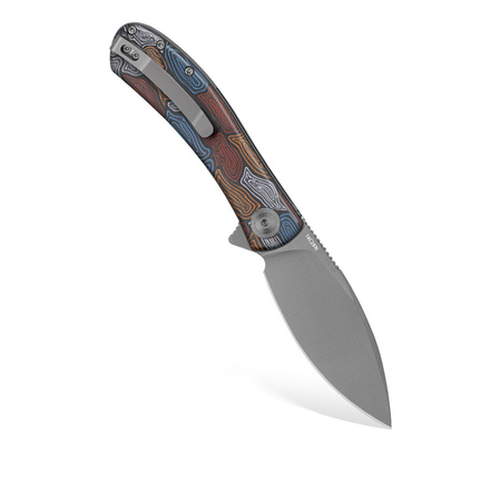 Trollsky Knives Mandu EVO MTE009 nóż składany 14C28N Kaleidoscope G10