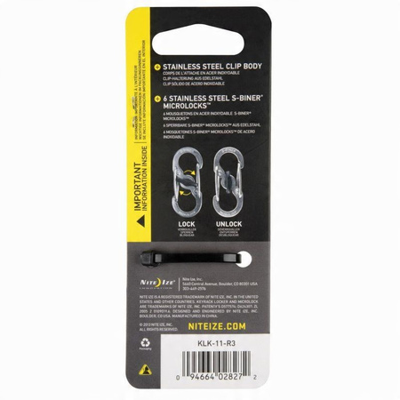 Nite Ize Brelok Organizer karabińczyk karabinek do Kluczy KeyRack Stalowy