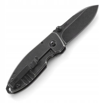 Nóż składany mały CRKT Squid Black Stonewash 2490KS EDC czarny