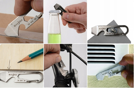 Brelok multitool nóż do paczek Nite Ize DoohicKey karabinek otwieracz