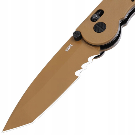 NÓŻ składany taktyczny CRKT M16-14XD DESERT TAN EDC klips wojskowy