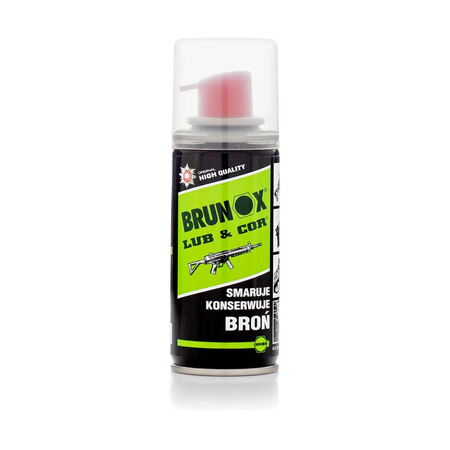 Spray do czyszczenia broni, konserwujący i smarujący Brunox Lub & Cor 100ml