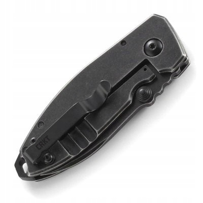 Nóż składany mały CRKT Squid Black Stonewash 2490KS EDC czarny