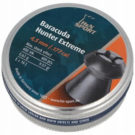 Śrut H&N Baracuda Hunter Extreme nacięty 92164500003 400 sztuk 4,5 mm