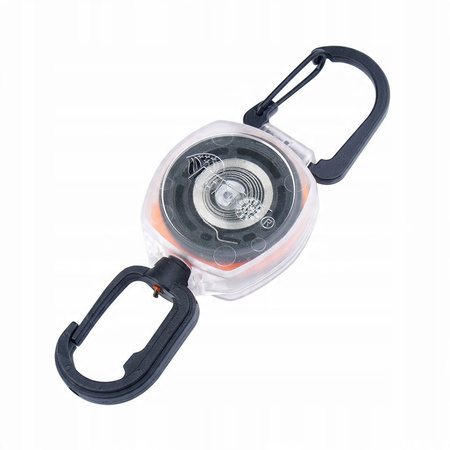 Retraktor Identyfikator osobowy Key-Bak Sidekick Carabin Key Reel Clear