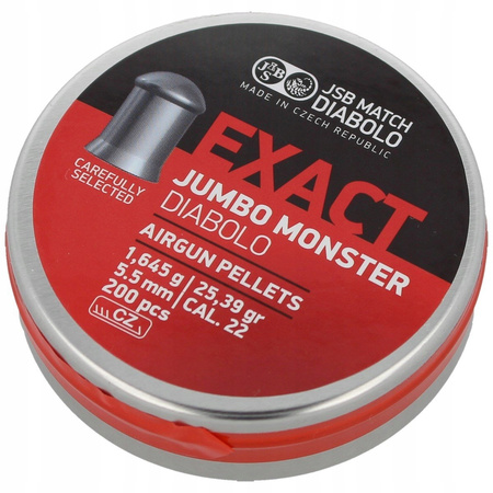 Śrut JSB Exact Jumbo Monster 5.52mm 200 szt. (546288-200) do wiatrówki