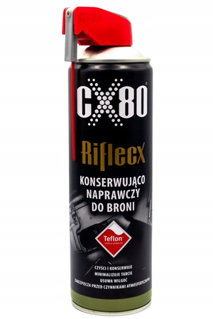 Płyn konserwujący i zabezpieczający do broni CX80 Riflecx 500 ml + GRATIS