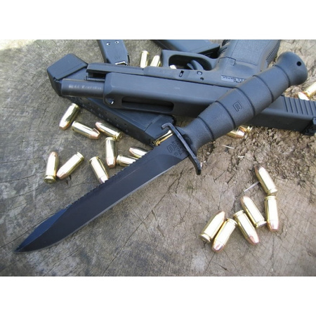 GLOCK FM 81 nóż taktyczny wojskowy z piłą 165 mm czarny