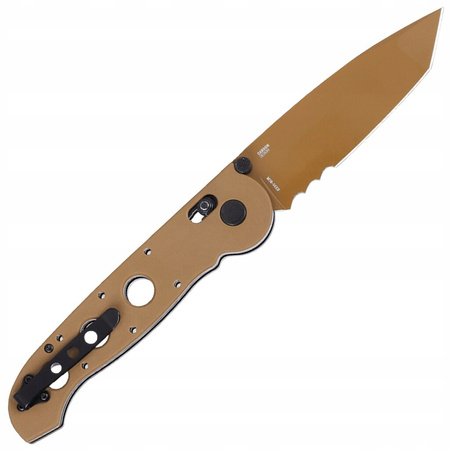 NÓŻ składany taktyczny CRKT M16-14XD DESERT TAN EDC klips wojskowy