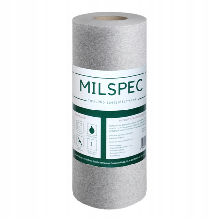 MILSPEC Czyściwo do czyszczenia broni, bezpyłowe specjalistyczne ściereczki 50 szt.