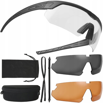 Okulary ochronne taktyczne Helikon-Tex LanRay Shooting Set zestaw