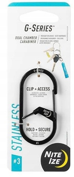 Karabinek karabińczyk brelok do kluczy Nite Ize G-Series Podwójny