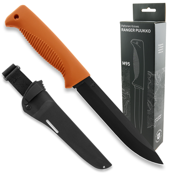 Nóż Taktyczny Survivalowy Peltonen Knives Ranger Puukko M95 80CrV2 Orange