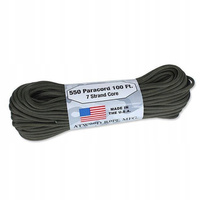 Linka Atwood Rope MFG 550 Paracord olive drab 4 mm x 30 m ORYGINAŁ USA !!